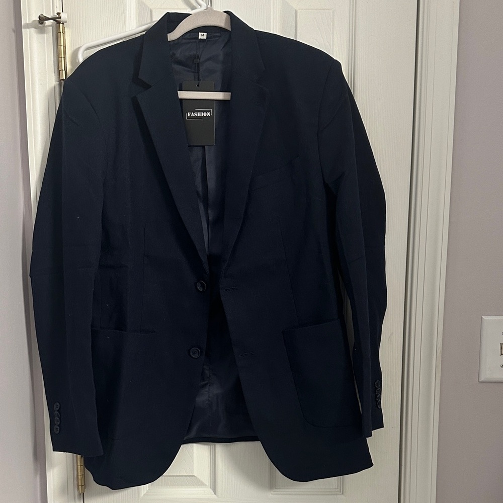 Men's Dark Blue Blazer Medium